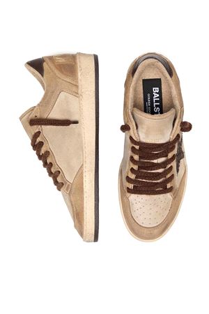 Sneakers Ball Star in camoscio beige GOLDEN GOOSE | GWF01034F00806715400
